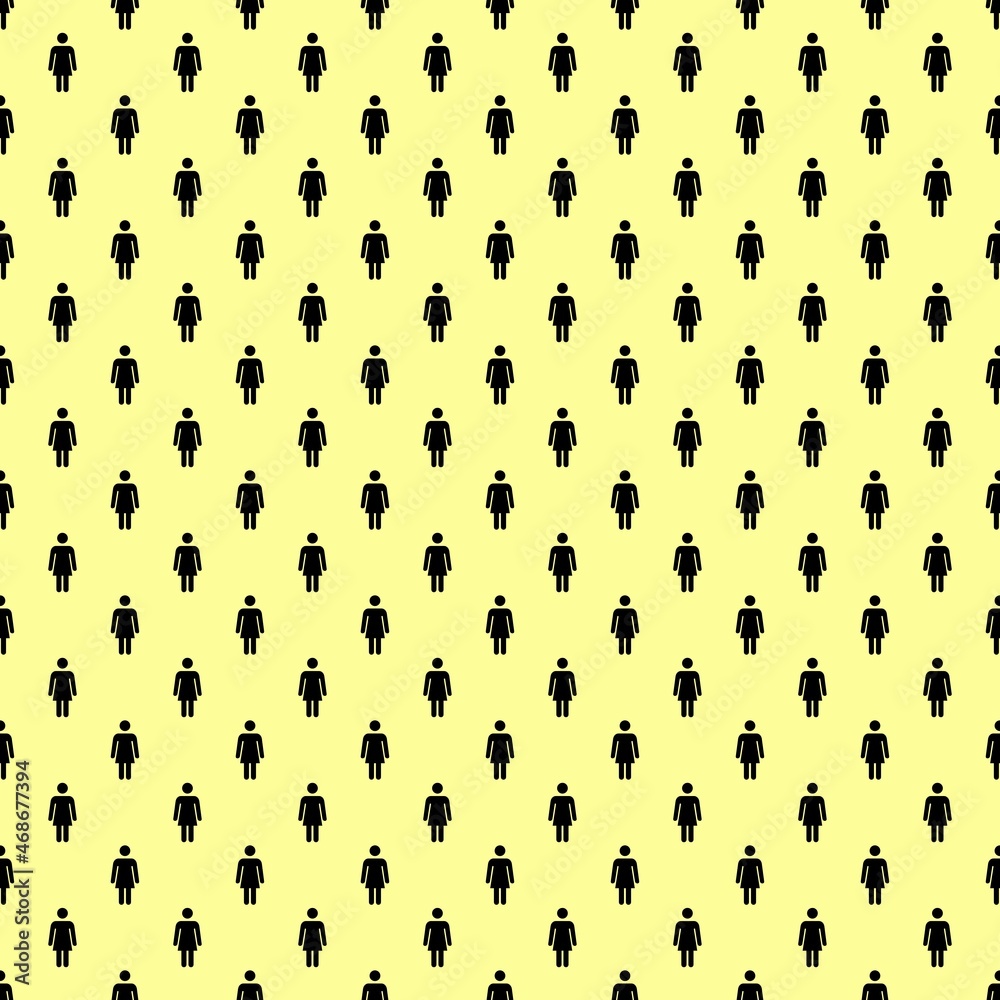 seamless pattern with woman icon vector,group of people background. seamless pattern with woman icon vector,group of people background.