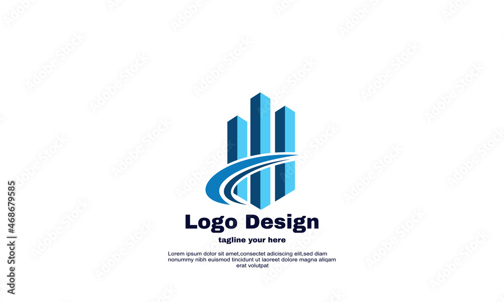 stock vector building construction logo design vector template