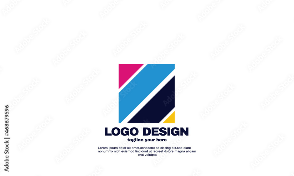 stock vector digital print logo design template