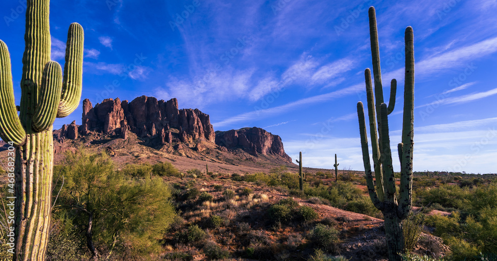 The Superstition Mountains in Arizona