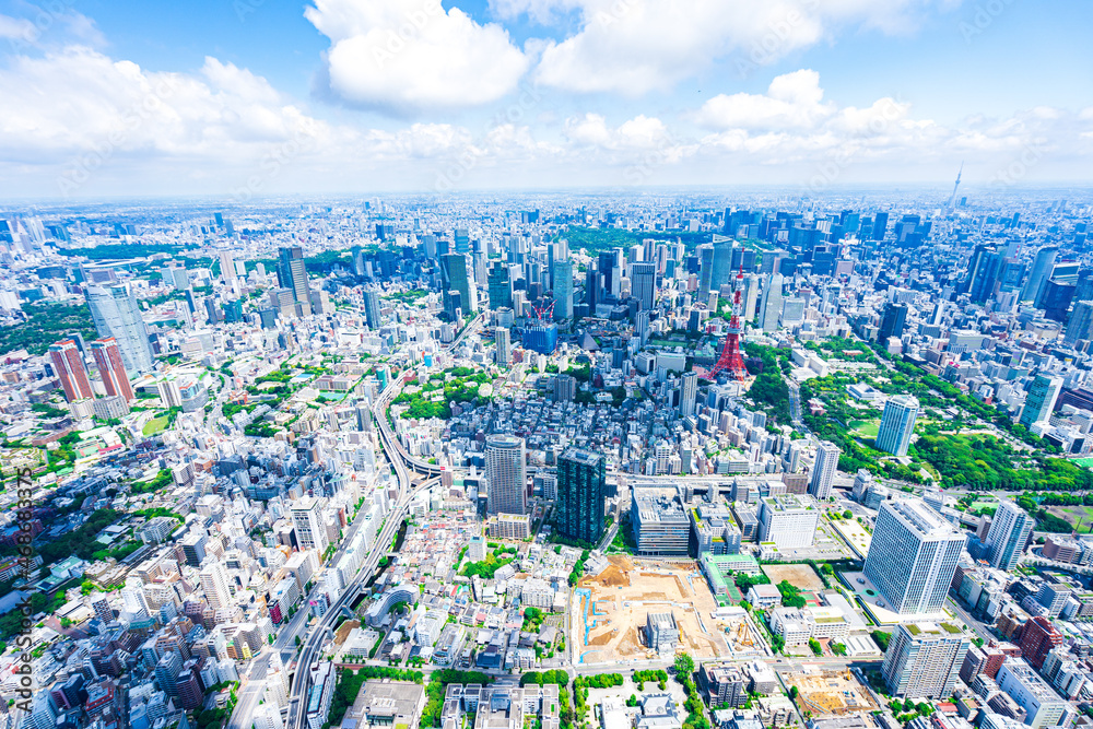東京タワー・空撮写真 東京タワー・空撮写真