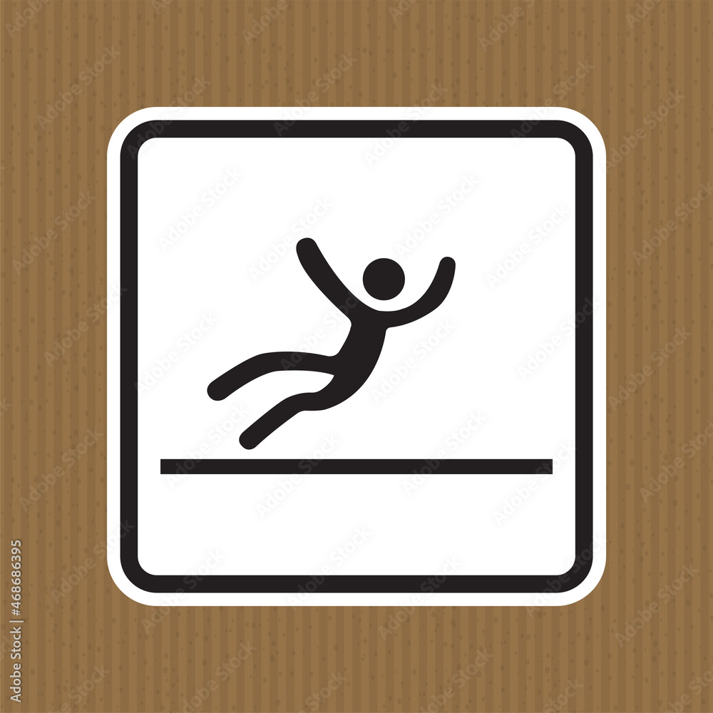 Beware Slippery Surface Symbol Isolate On White Background,Vector Illustration EPS.10 Beware Slippery Surface Symbol Isolate On White Background,Vector Illustration EPS.10