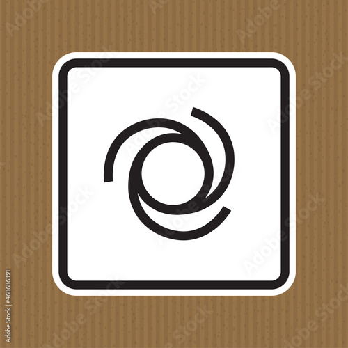 Beware Automatic Start-Up Symbol Sign Isolate On White Background,Vector Illustration EPS.10