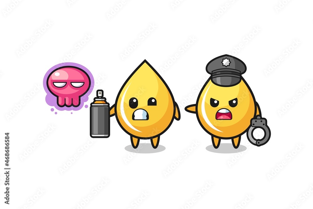 honey drop cartoon doing vandalism and caught by the police honey drop cartoon doing vandalism and caught by the police