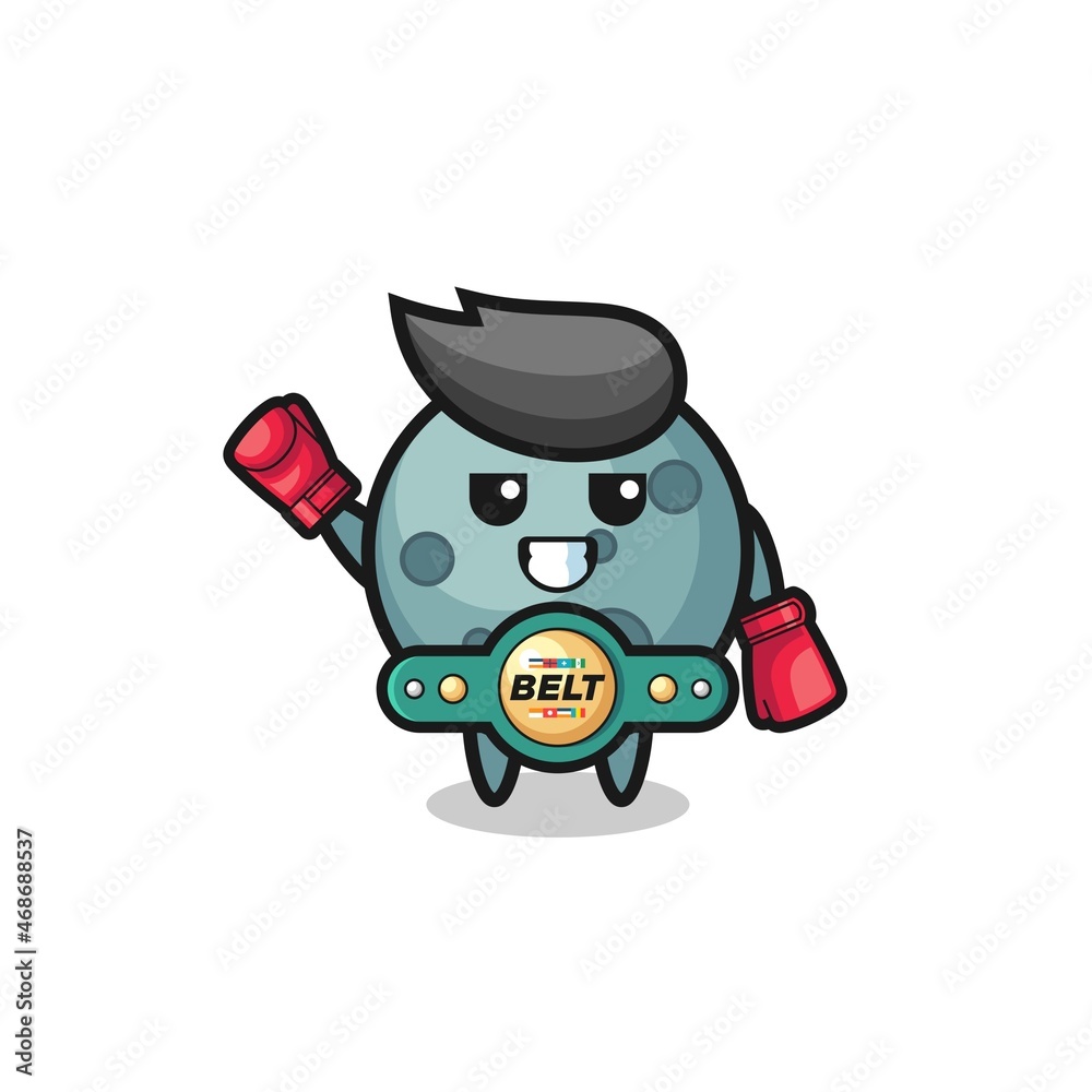 Obraz premium asteroid boxer mascot character
