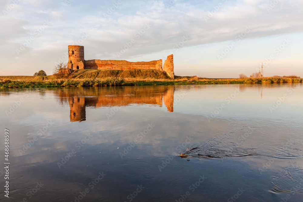 Medieval royal castle in City of Kolo - Poland