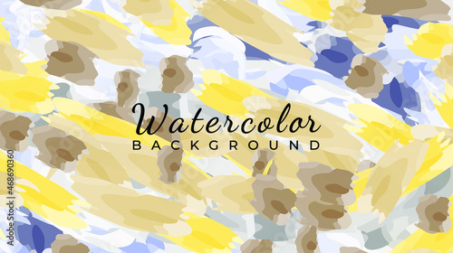 Abstract colorful watercolor stain background