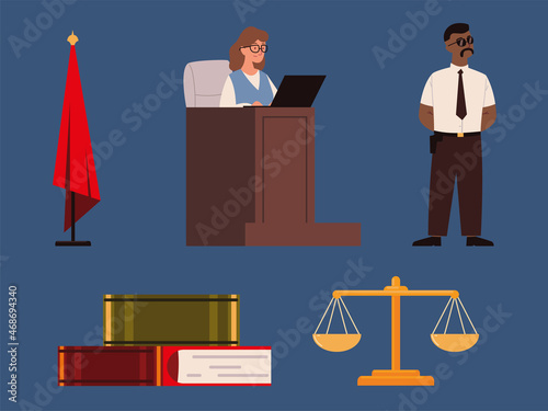 trial legal icons