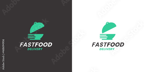 fast food delivery logo design for restaurant and delivery company