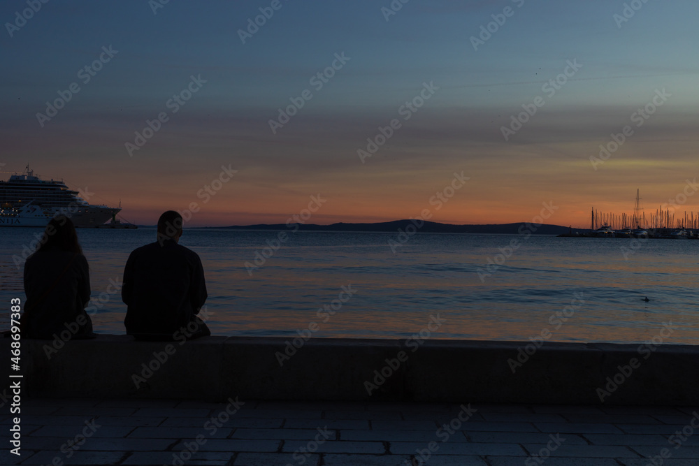 couple at sunset