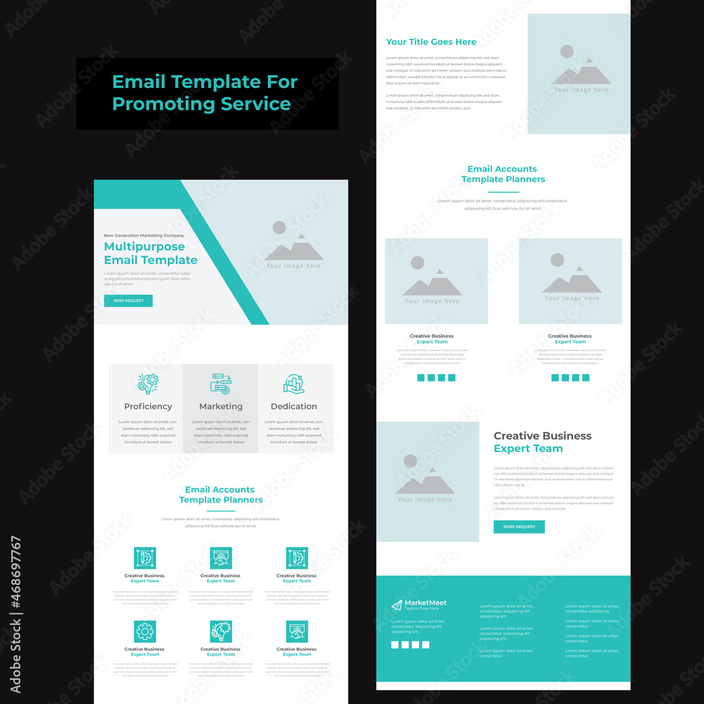 Creative Email Template For Promoting Business Services