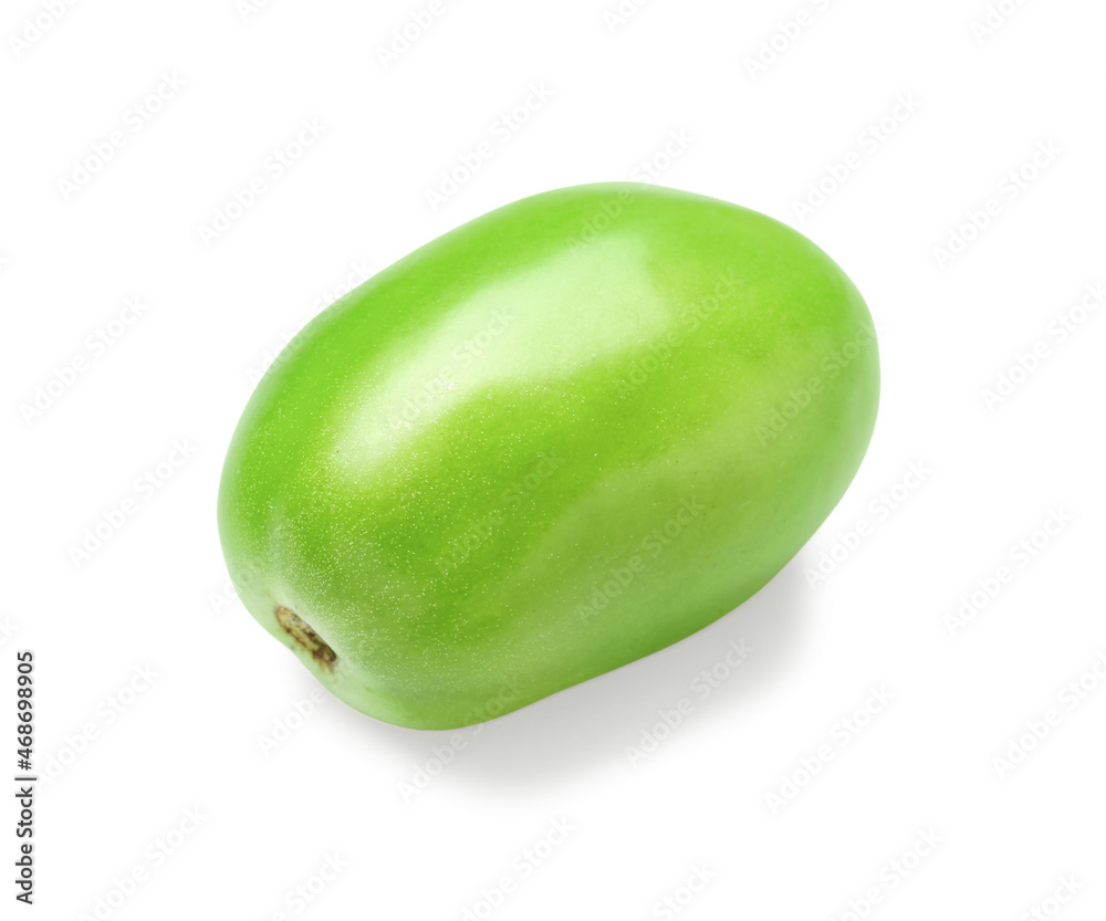 Fresh green tomato on white background Fresh green tomato on white background