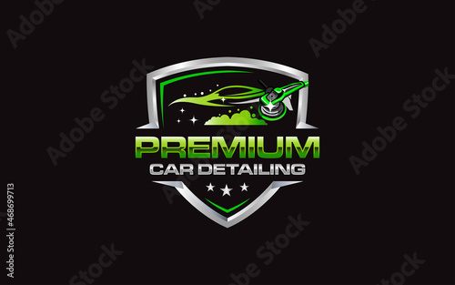 Illustration vector graphic of auto detailing servis logo design template-05