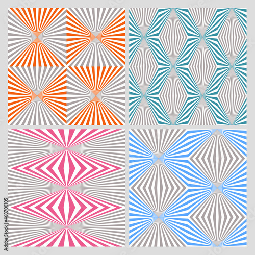Seamless pattern background backdrop wallpaper geometric color design modern texture color vector lines stripes triangle abstract gray blue orange pink green gift wrapping paper apron bedsheet tiles