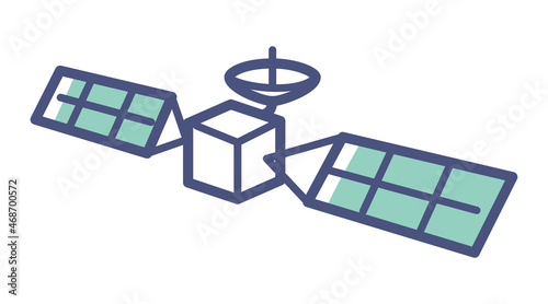 simple line illustration of space