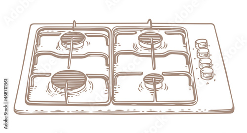 Isolated gas cooker