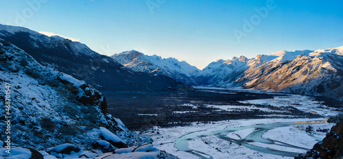 landscape with snow