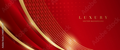 Cuadro en lienzo Luxury red background vector