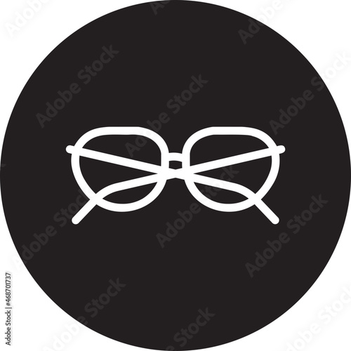 glasses glyph icon