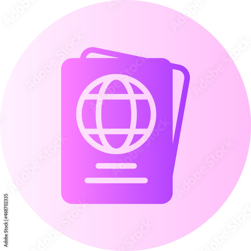 Passport gradient icon