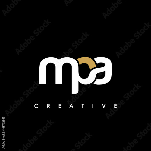 MPA Letter Initial Logo Design Template Vector Illustration