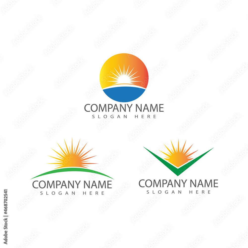 Sun Vector illustration Icon Logo Template design Sun Vector illustration Icon Logo Template design
