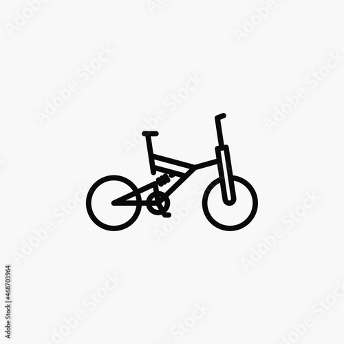 Bike, bicycle line icon design concept
