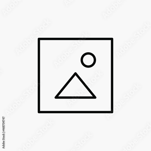 Image, gallery, picture line icon design concept