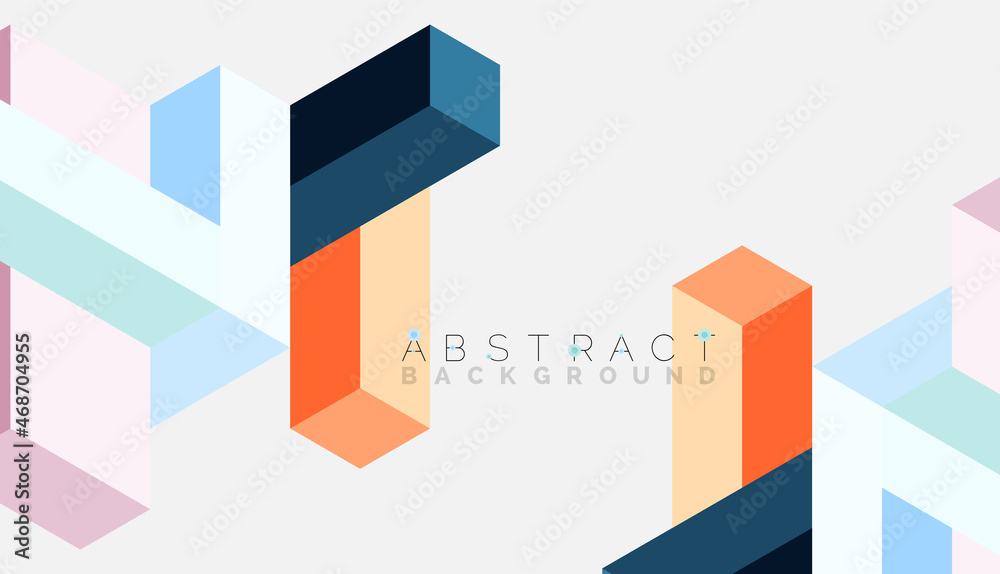 Abstract background. 3d cubes, cubic elements and blocks. Techno or business concept for wallpaper, banner, background, landing page Abstract background. 3d cubes, cubic elements and blocks. Techno or business concept for wallpaper, banner, background, landing page