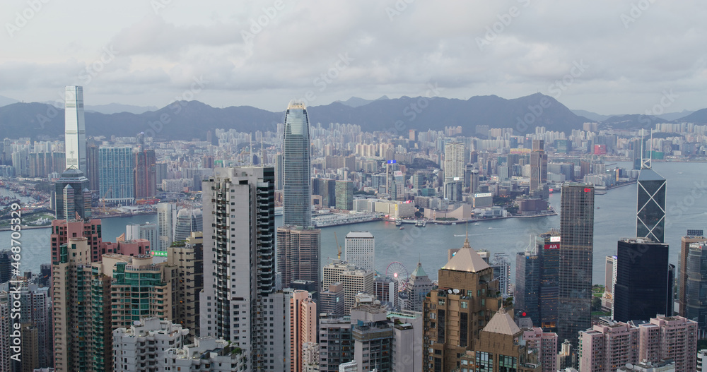 Fototapeta premium Hong Kong city skyline
