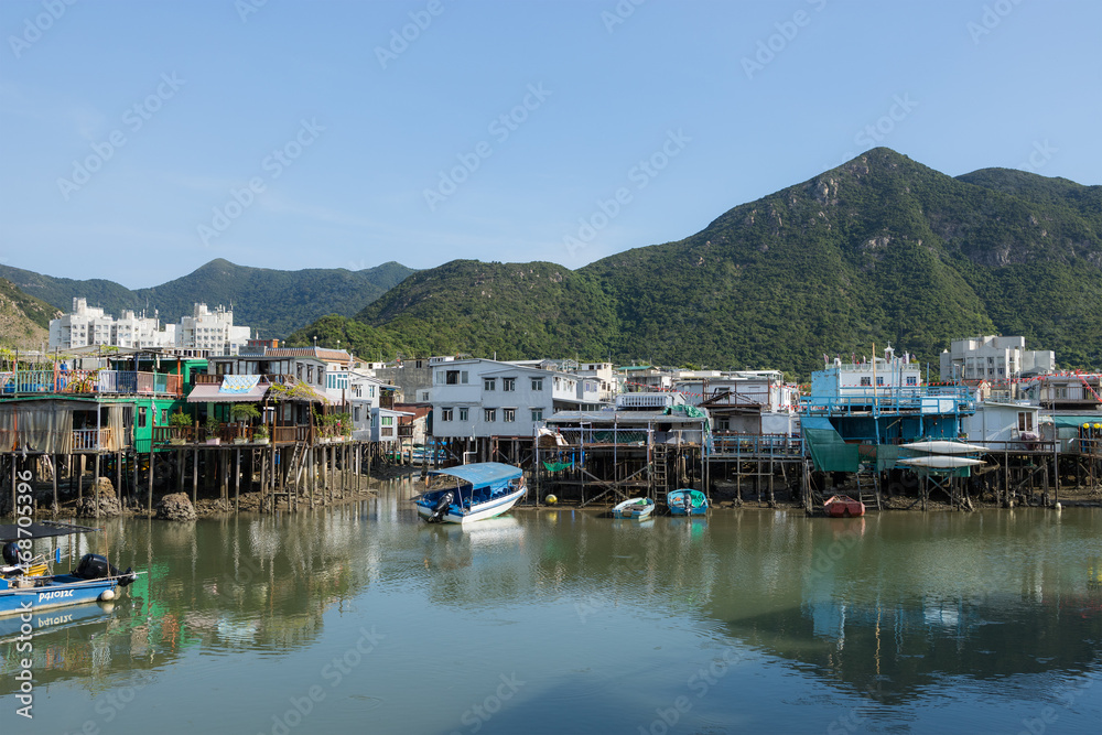 Traditional fishing village in Hong Kong