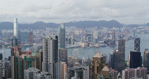 Hong Kong city skyline © leungchopan