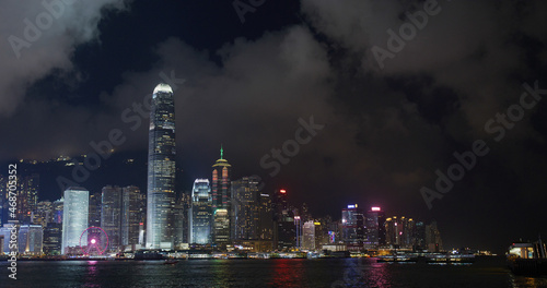 Wallpaper Mural Hong Kong city at night Torontodigital.ca