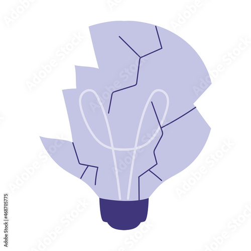 broken light bulb