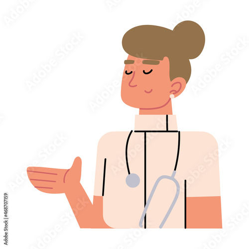 doctor woman with stethoscope