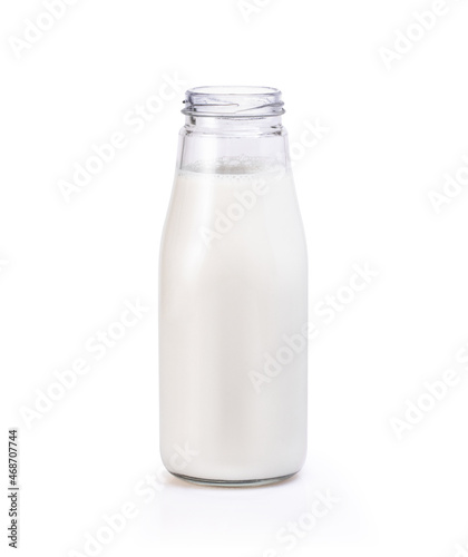 bottle of milk isolated on white
