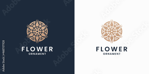 feminine flower ornament logo design inspiration