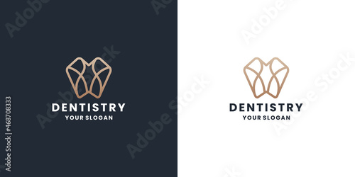 dentistry logo design for dental house, clinic.