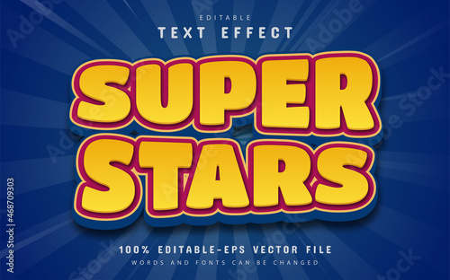 Super stars text effect
