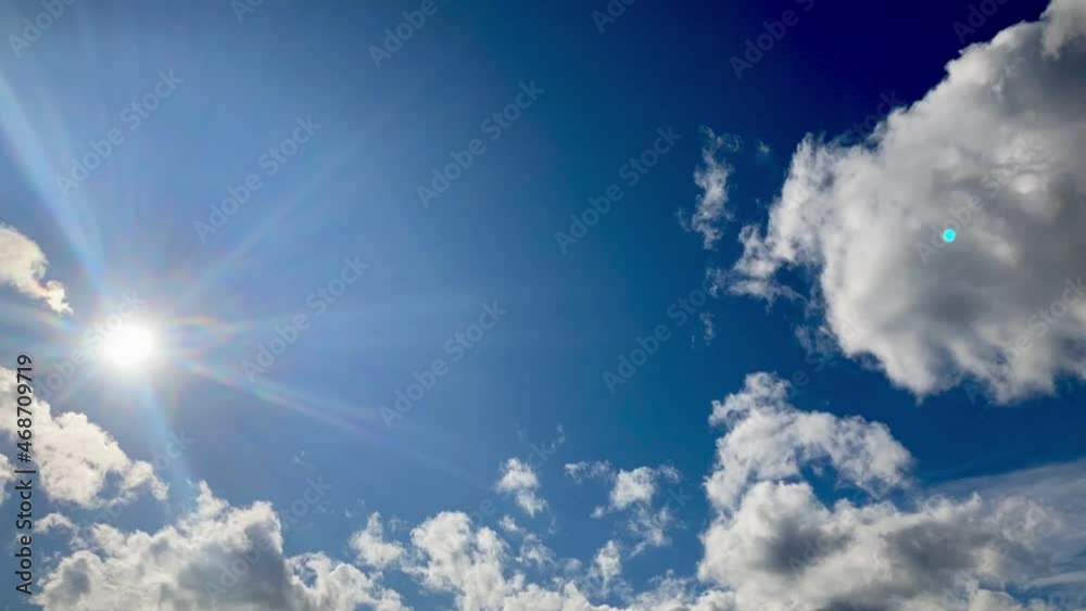 北海道の青空と雲 タイムラプス 北海道の青空と雲 タイムラプス