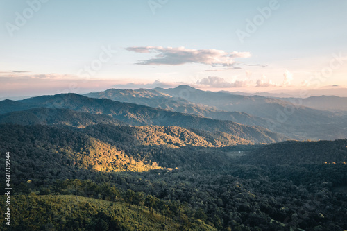 Scenic View Of Mountains Against Sky During Sunset © artrachen