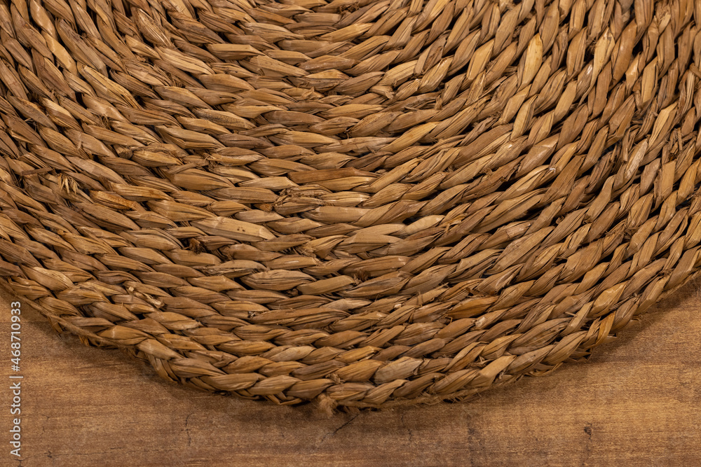 Obraz premium decorative wicker texture close up
