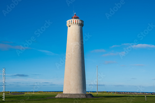 The 'new' lighthouse at Garðskagi on Reykjanes peninsula, Iceland photo