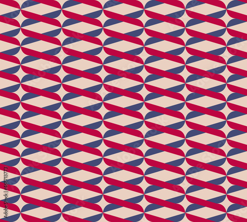 Retro geometric abstract seamless pattern, raster version. Abstract vintage d...