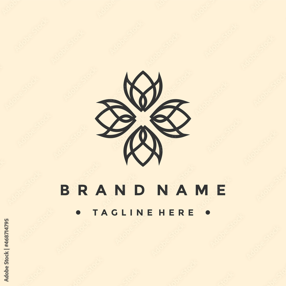Beauty Lotus Creative Logo Design. Modern Idea logos designs Vector ...