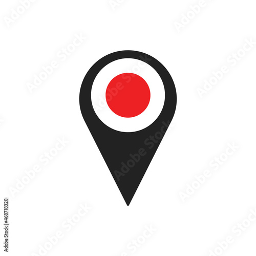 Free Download Map Pin Location Mark Icon Vector on white background - GFXLoad