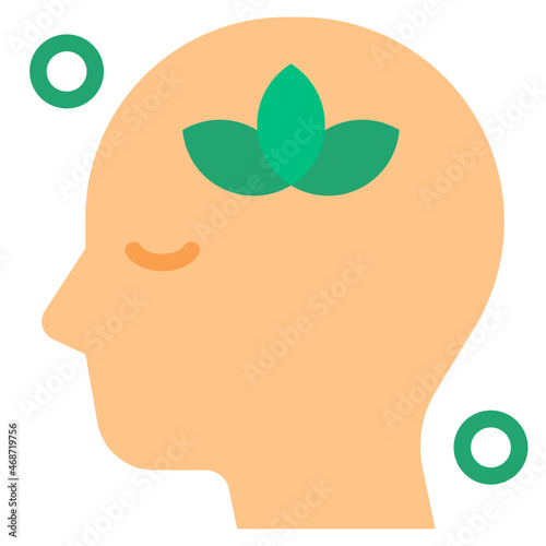 mind flat icon