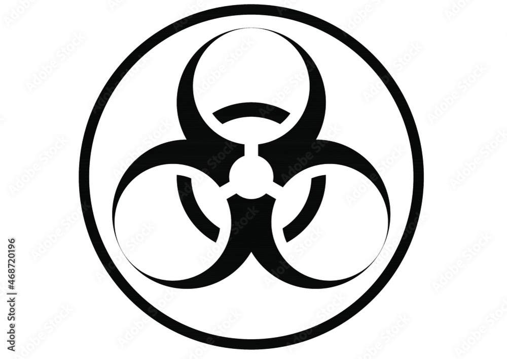 biohazard - vector editable symbol in high resolution biohazard - vector editable symbol in high resolution
