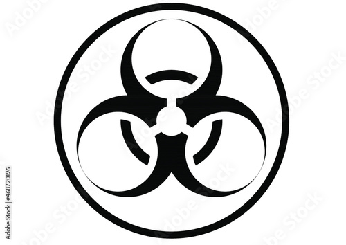 biohazard - vector editable symbol in high resolution