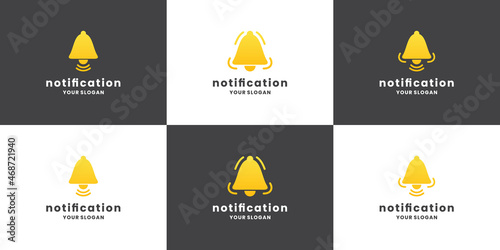 bell notification logo design collection. set icon notification.